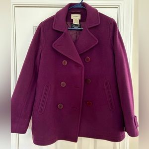 LL Bean, fabric by Bellandi made in Italy, Womens Coat